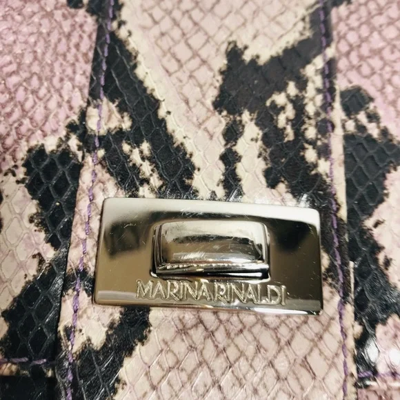 Marina Rinaldi Snakeskin Crossbody Clutch Bag - Picture 10 of 15